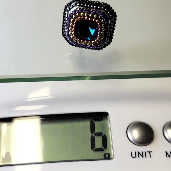 Purple Square Earrings - Picture 8 of 8